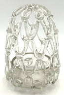 Handblown Glass Bridal Flower Frog