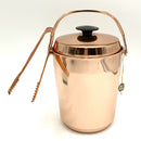 Vintage German Copper Ice Bucket with Tongs
