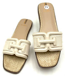 SAM EDELMAN Ivory Lea Double E "Irina" Slide Sandal 8.5
