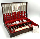 WALLACE Classic Filigre Silverplate Flatware for 8 Plus Extras