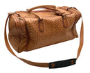 Vintage Tan Ostrich Duffle Bag/Weekender Bag