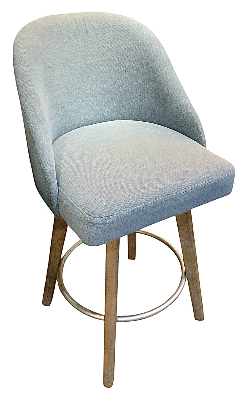 Set/3 Upholstered Swivel Counter Stools
