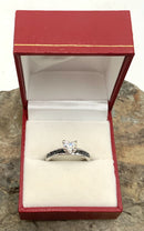 14kt Gold Heart-Shaped Diamond Ring