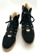 BLONDO Black Suede Faux Shearling Waterproof Boots 7