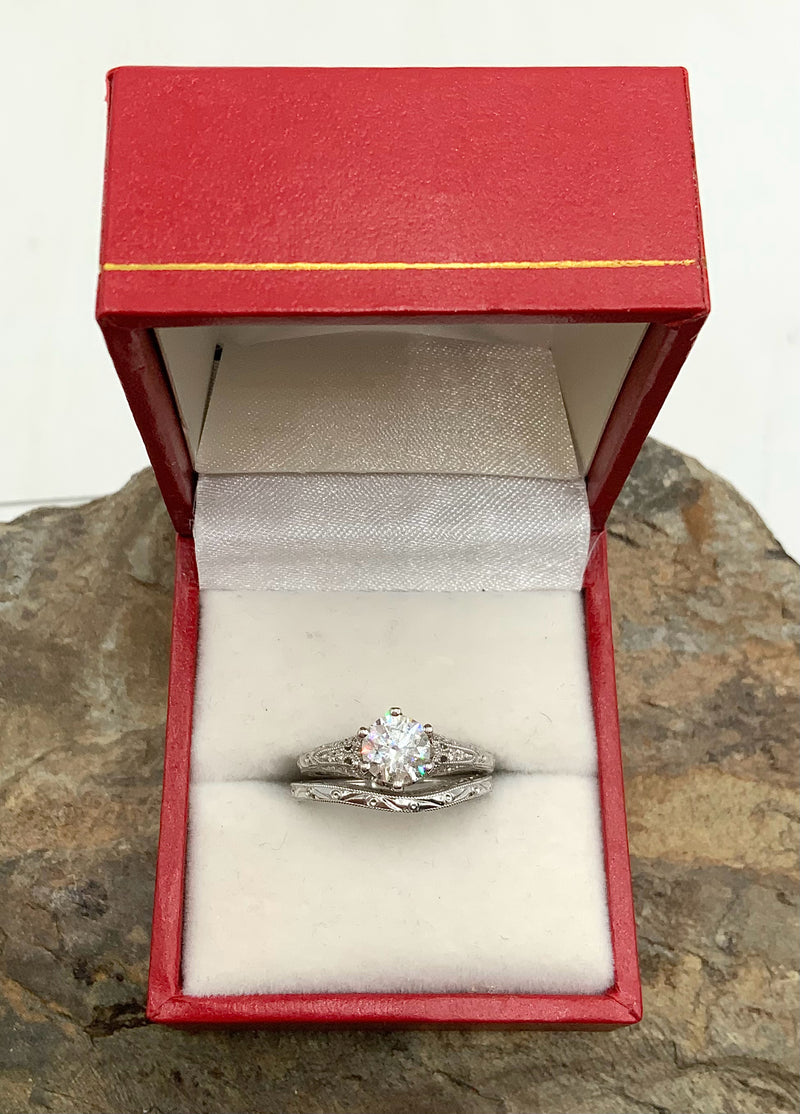 14kt Gold & Diamond Rings Bridal Set (2 Rings)