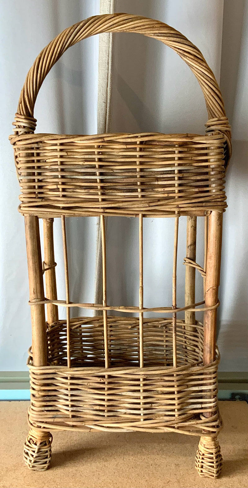 Wicker Two Tier Shelf