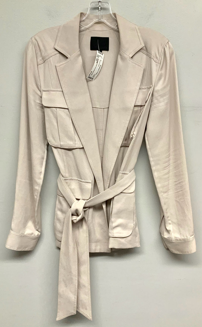 INTERMIX Khaki Tencel Belted Utility Jacket