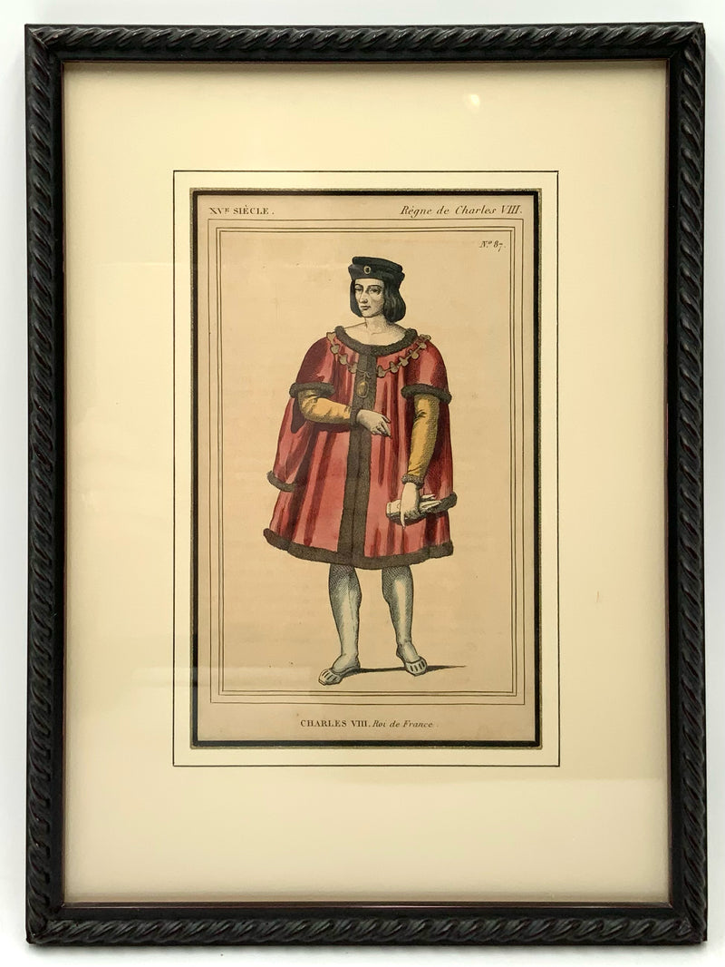 Set/6 Antique Hand Colored Lithographs