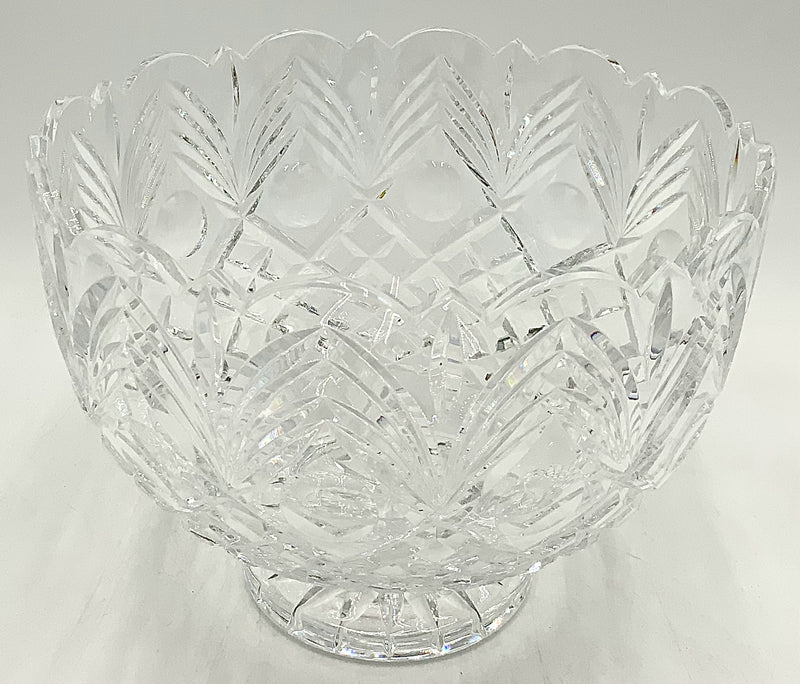 Waterford Signed Footed Crystal Bowl