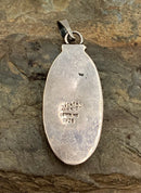 MEXICO STERLING & Turquoise Pendant