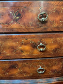 Three Drawer Bow Front Chest
