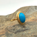 18kt Gold & Persian Turquoise Ring