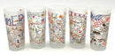 Set/15 Catstudio American States Highball Glasses