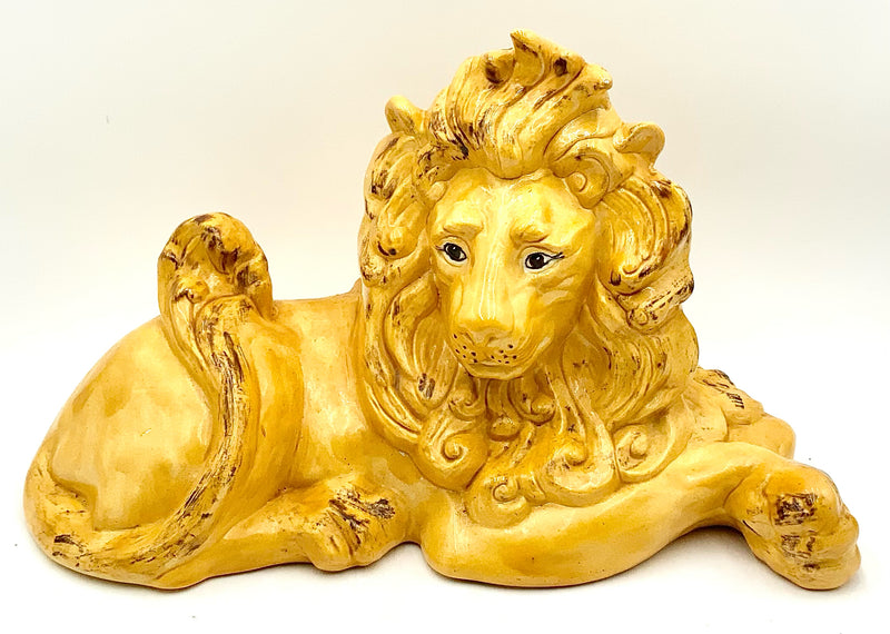 Vintage Gold Ceramic Lion