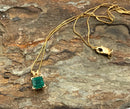 14kt Gold & Emerald Necklace