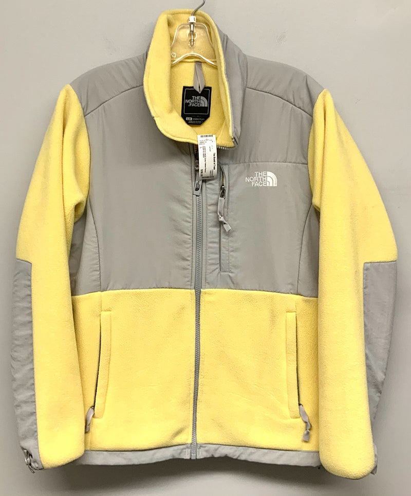 NORTH FACE Grey Yellow Fleece Jacket