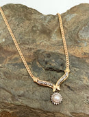 14kt Gold, Diamond & Akoya Pearl Necklace