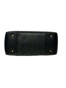 TORY BURCH Black Saffiano Patent Leather Robinson Double Zip Tote Bag