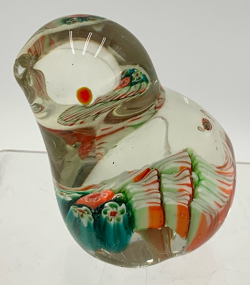 Art Glass Bird Paperweight