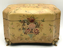Lidded Box With Tole Design