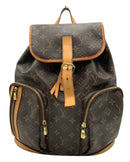 LOUIS VUITTON Vintage Monogram Canvas Lea Trim Bosphore Backpack