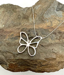 Sterling Necklace & Sterling Tiffany & Co. Butterfly Pendant
