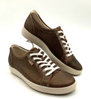 ECCO Antique Bronze Nubuck Leather Sneakers 7
