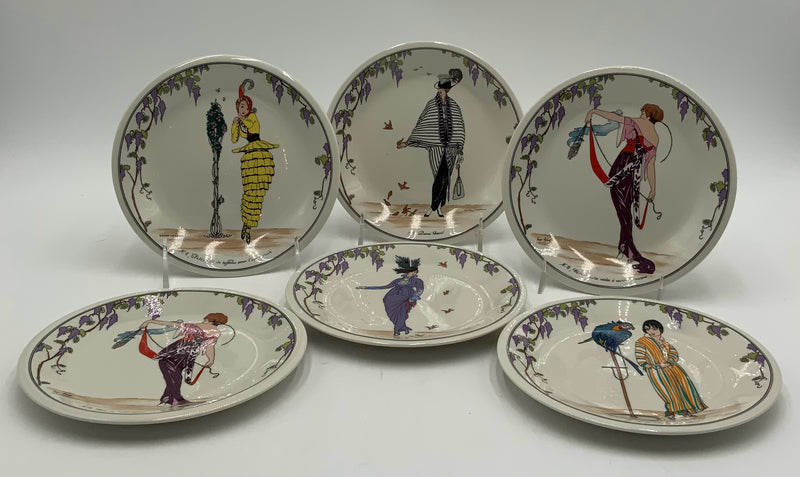 Set/6 Villeroy & Boch Design 1900 Canape Plates