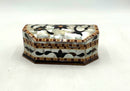 Walnut Box with Mother of Pearl & Abalone Floral Inlay