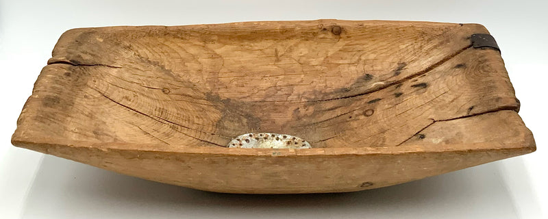Antique Wood Dough Bowl
