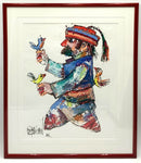 Jovan Obican Signed Original of Man with Birds