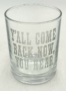 Set/4 Whimsical Old Fashioned Glasses