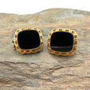 10kt Gold & Onyx Earrings