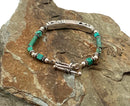 Sterling & Turquoise Beaded Bracelet