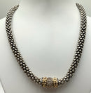 Gabrielle Bruni 14kt Gold, Sterling & Diamond Necklace