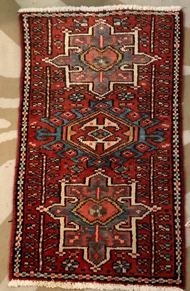 Handmade Wool Rug with Tribal Design