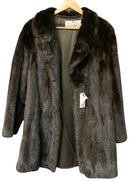 GOLDSTEINS Dark Brown Ranched Mink Stroller Coat