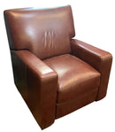 Contemporary Brown Leather Recliner