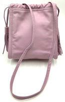 HOBO Lavender Leather Tassel Crossbody Bag