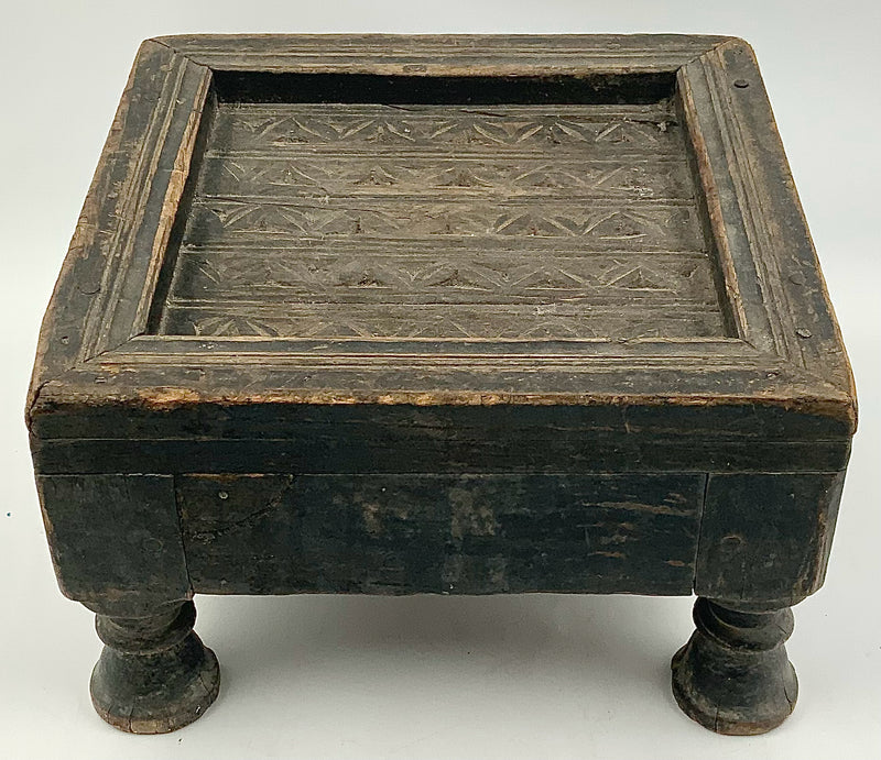 Carved Indian Footstool