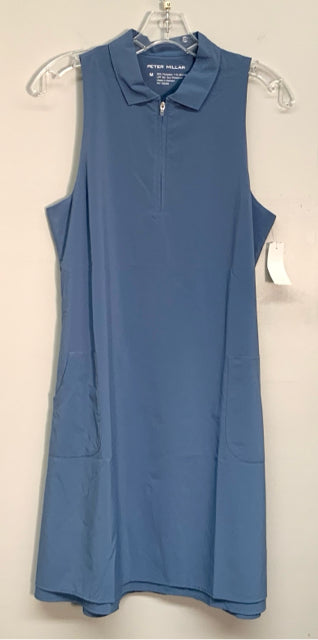 PETER MILLAR Blue UPF S/L Quarter Zip Dress