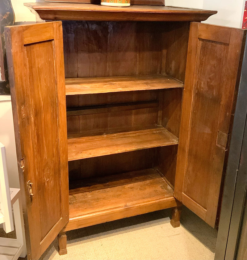 Indonesian Carved Wood Cabinet