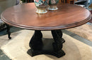 62"rnd Dining Table With Center Pedestal