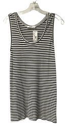 MAX MARA Black White Striped Knit S/L Top & Wide Leg Pants, 2pc