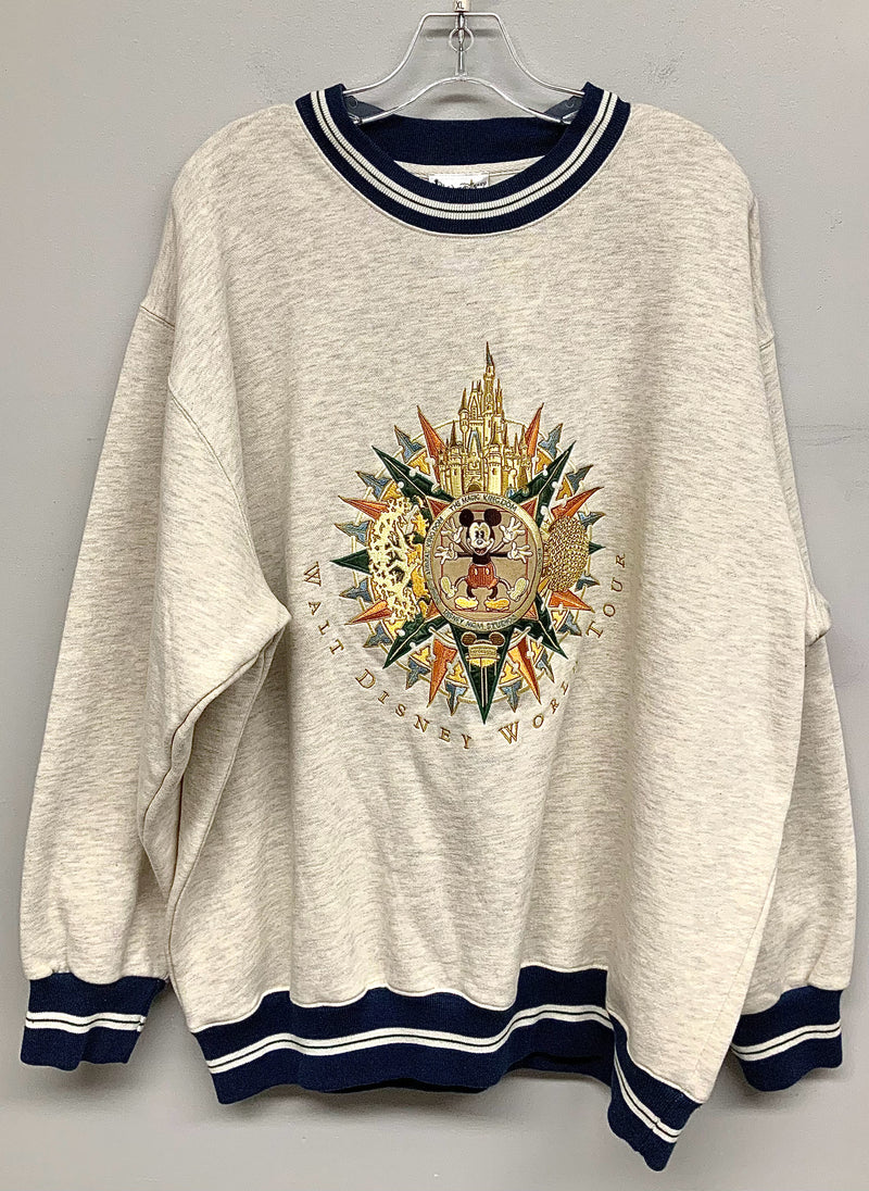 Walt Disney Grey/Blue "Walt Disney World Tour" Sweatshirt