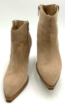 VINCE CAMUTO Sand Suede Gredile Western Ankle Boots 8
