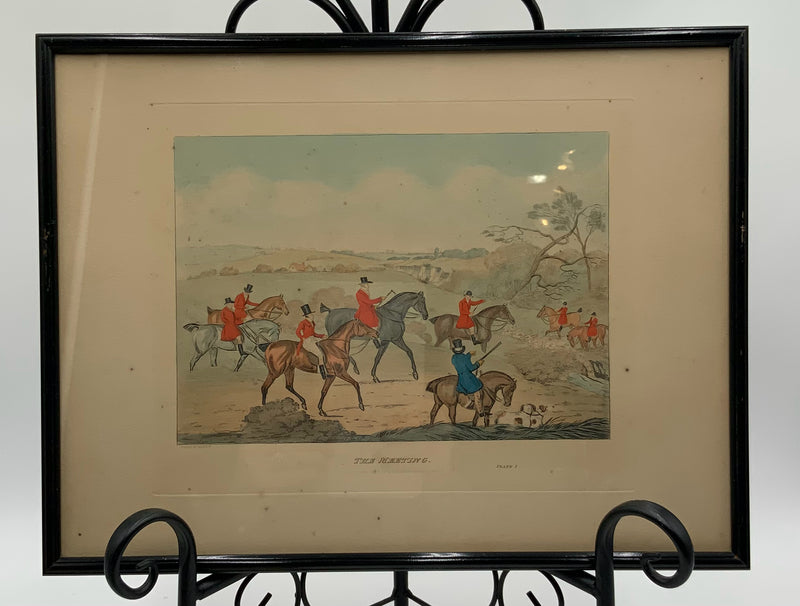 Set/3 Antique English Riding Scene Engravings