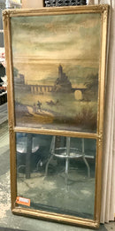 Antique Trumeau Mirror