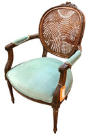 Fairfield French Style Cane Back Arm Chair