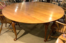 Vintage 72"rnd Drop Leaf Pine Dining Table